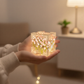 Cubo LED Tulipanes - Luz ambiente con encanto